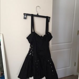 Black corset dress